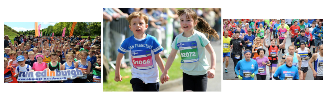 Maratona di Edimburgo corsa bambini