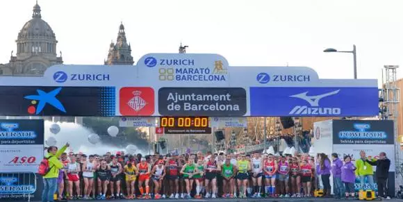 Partenza maratona di Barcellona